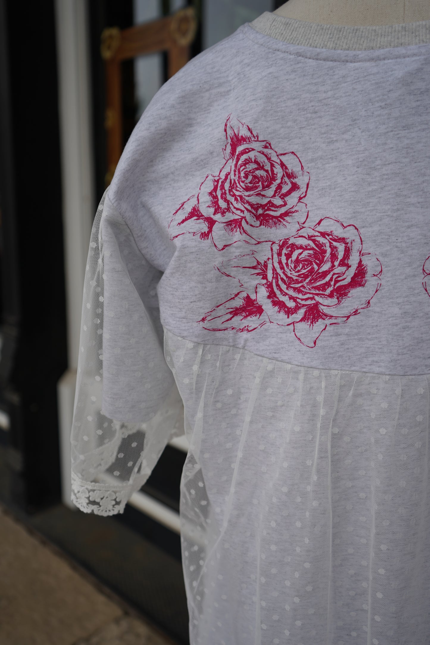 Angel Lace Layered T-shirt Dress