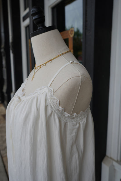 Bree Lace Trim Romper