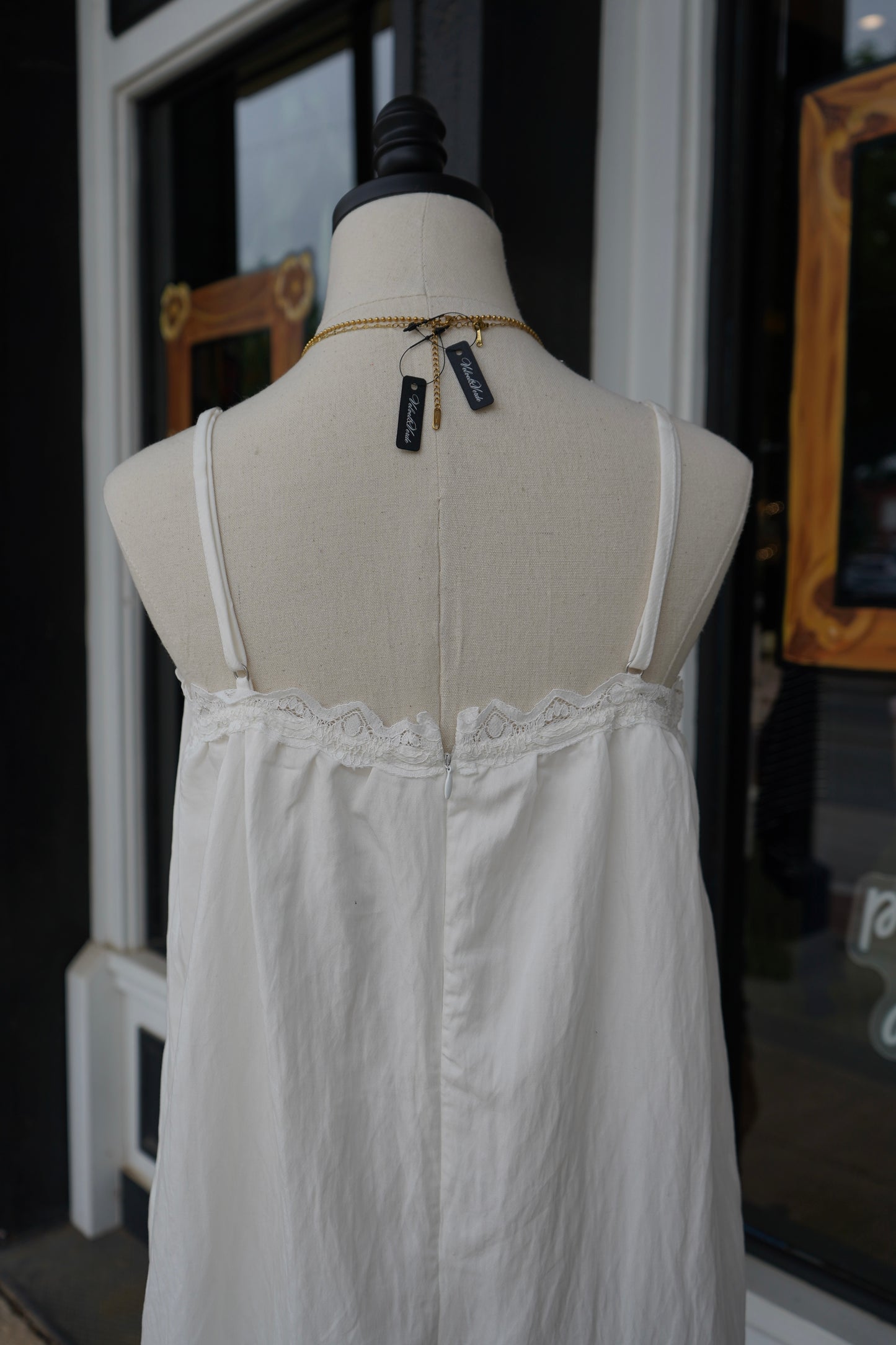 Bree Lace Trim Romper