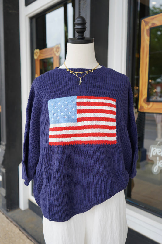 American Flag Sweater