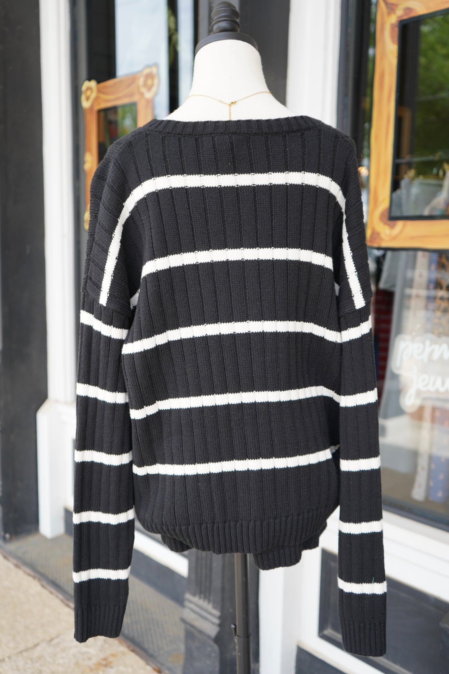 Tess Stripe Sweater and Shorts Set