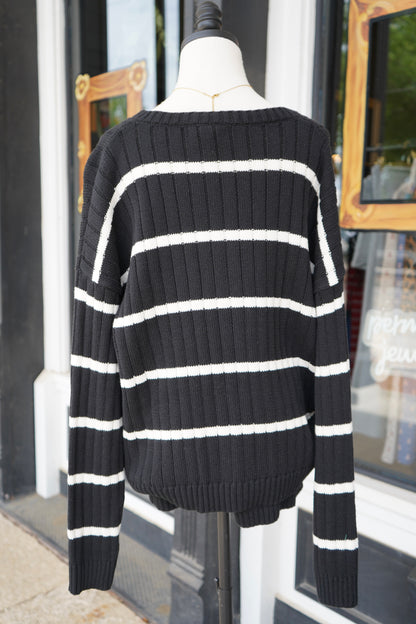Tess Stripe Sweater and Shorts Set