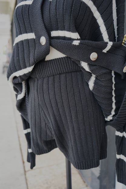 Tess Stripe Sweater and Shorts Set