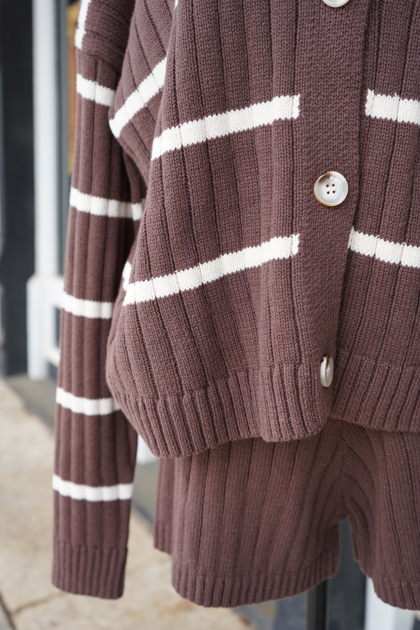 Tess Stripe Sweater and Shorts Set