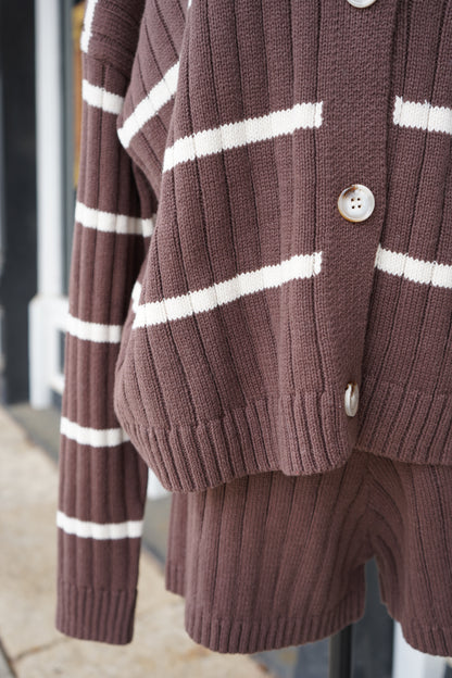 Tess Stripe Sweater and Shorts Set