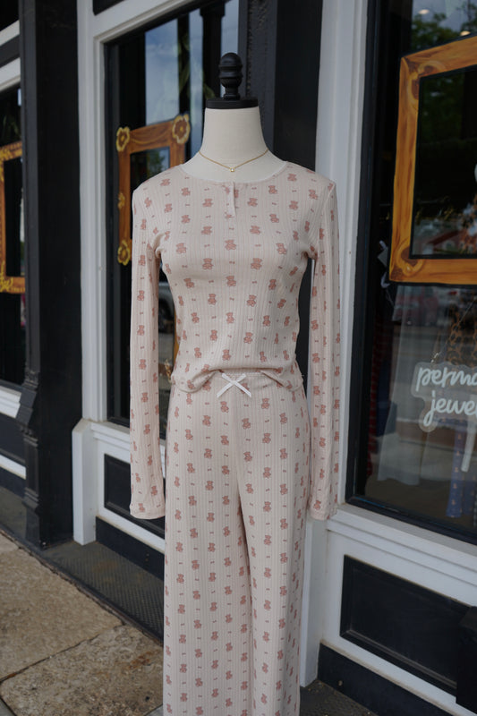 Beary Sweet Pointelle Set