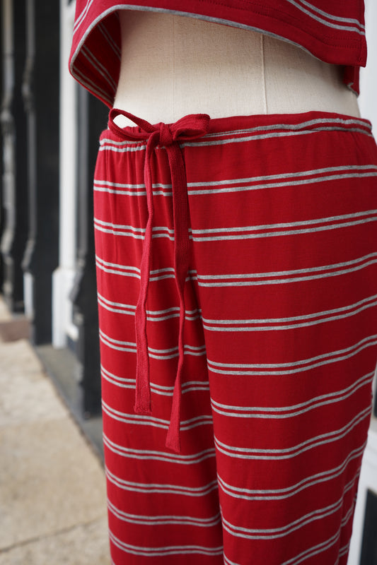 Avery Stripe Wide Leg Pant