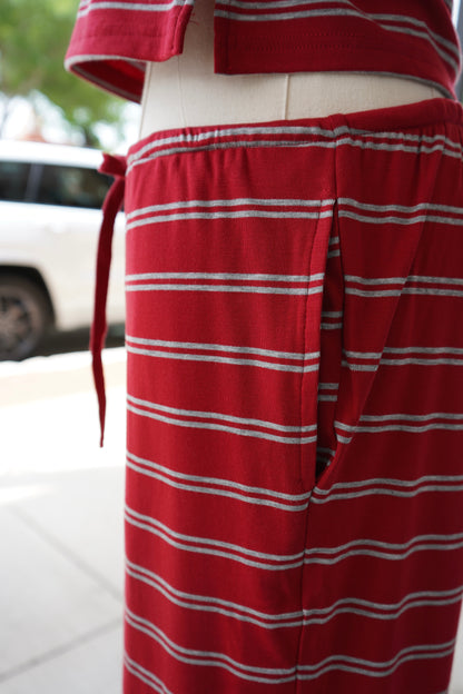 Avery Stripe Wide Leg Pant