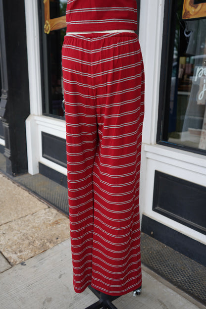 Avery Stripe Wide Leg Pant