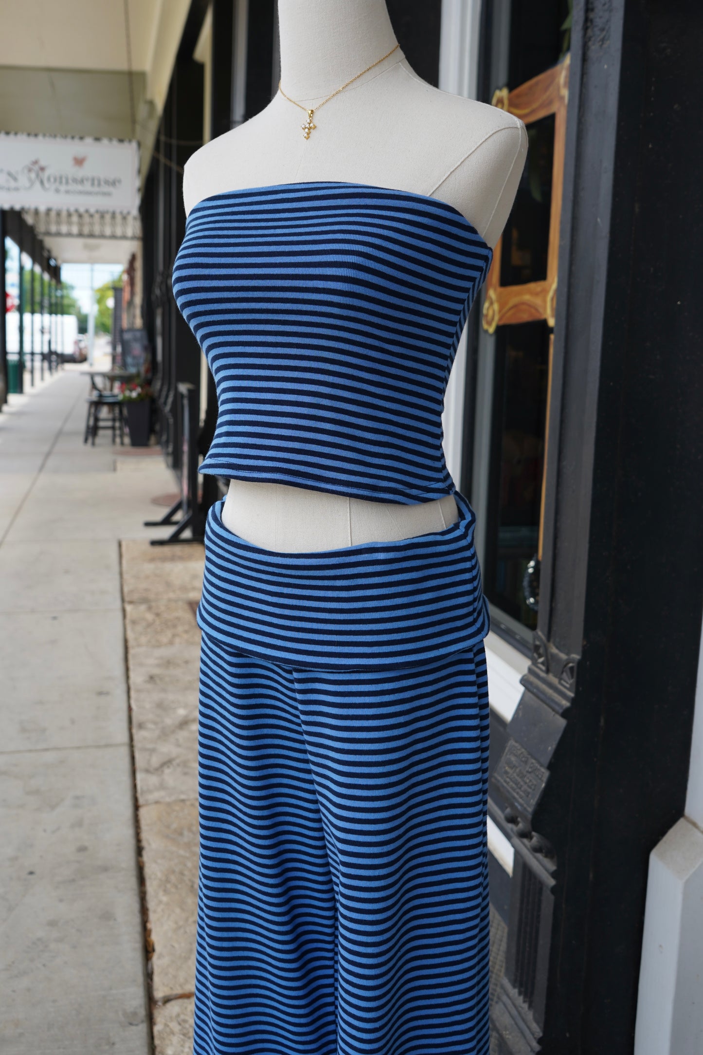 Bonnie Stripe Tube Top