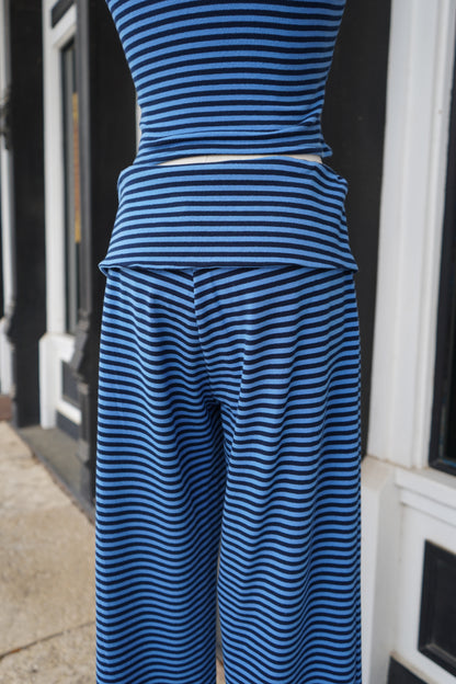 Bonnie Stripe Foldover Pants