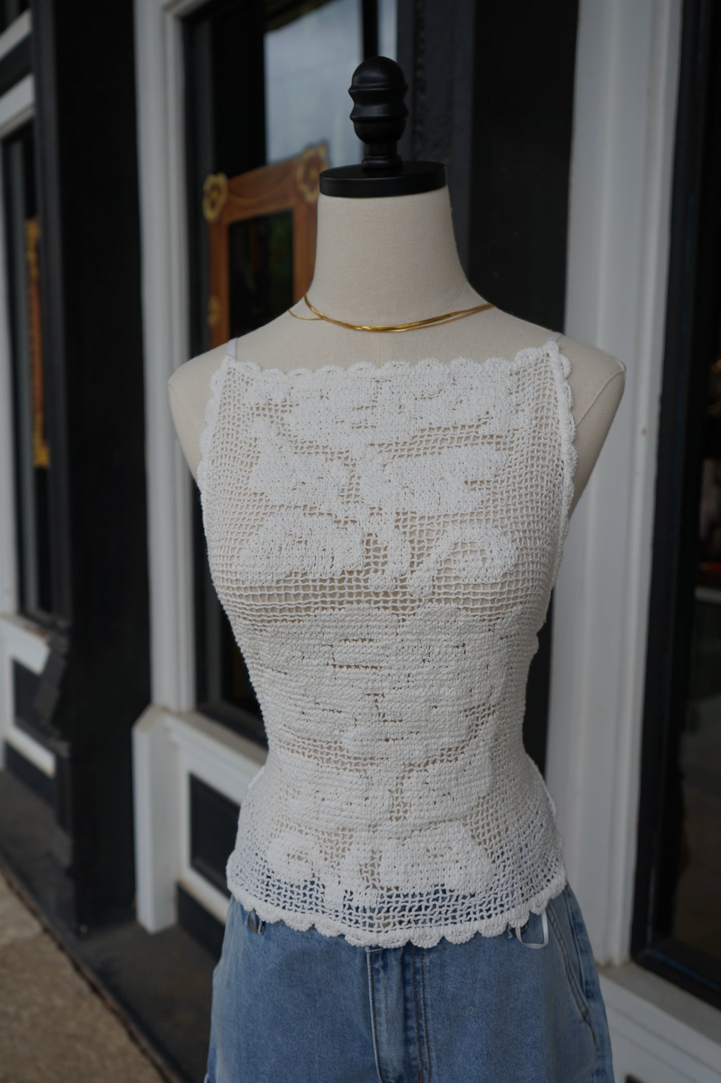Dottie Lace Crochet Tank