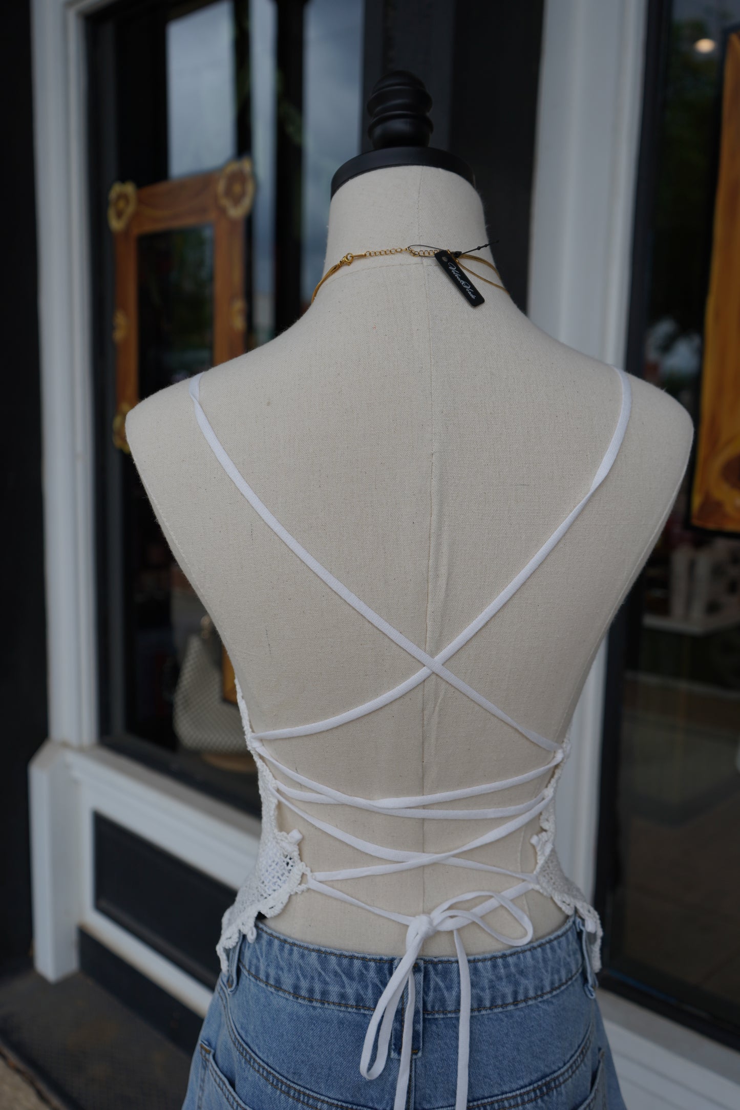 Dottie Lace Crochet Tank