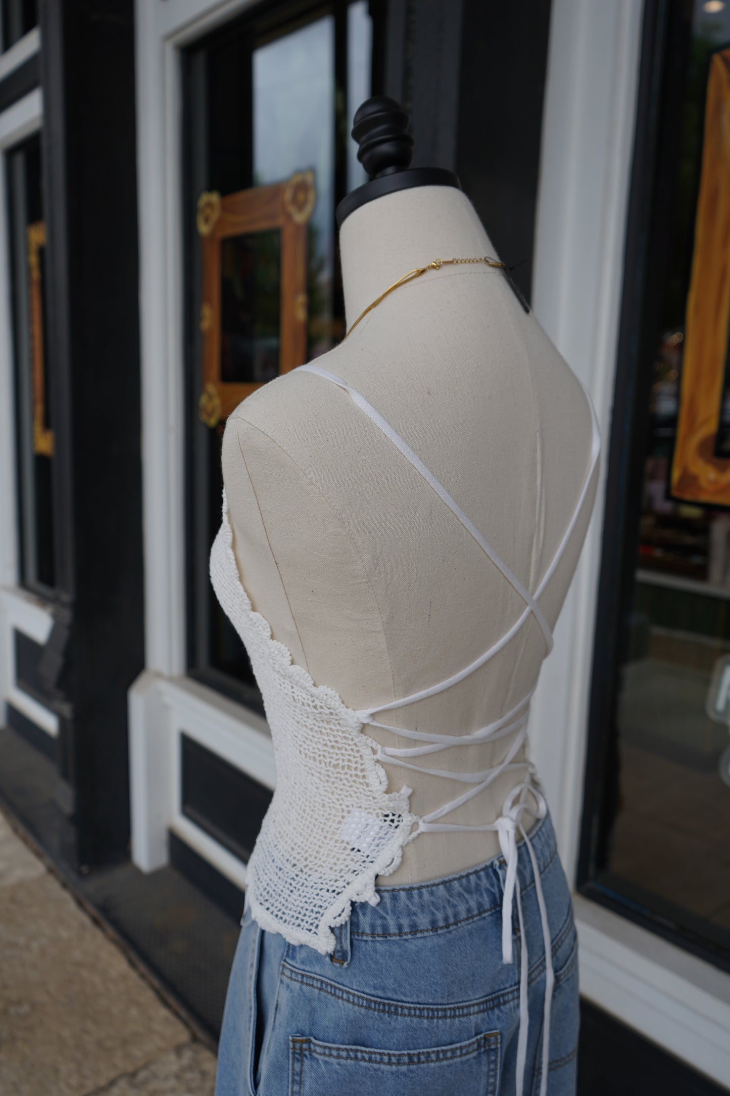 Dottie Lace Crochet Tank