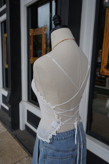 Dottie Lace Crochet Tank