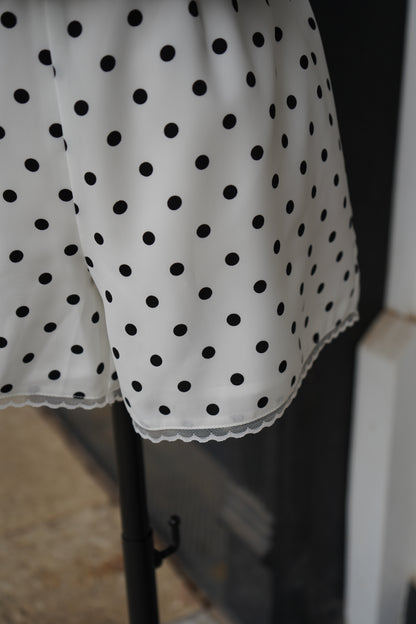 Demi Satin Polka Dot Shorts