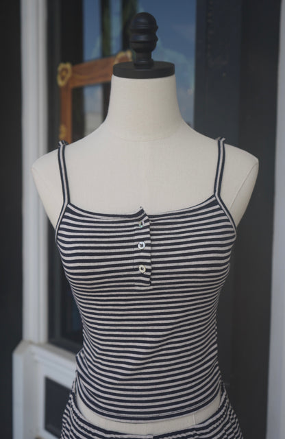 Tatum Striped Sleeveless Cami Top