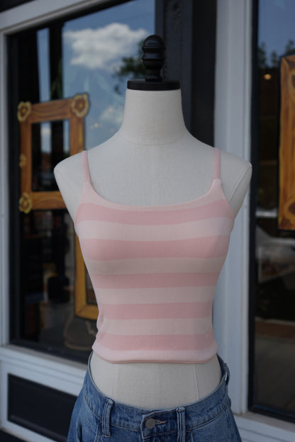 Kaylor Knit Striped Reversible Top