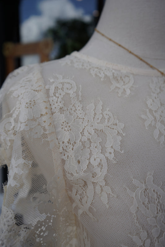 Adeline Lace Scalloped Top