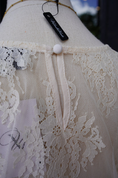 Adeline Lace Scalloped Top