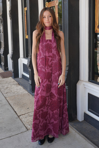 Diana Scarf Maxi Dress