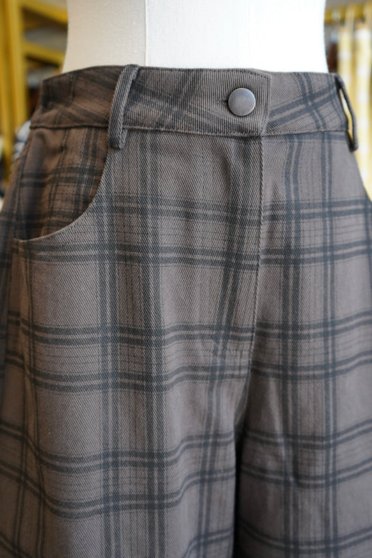 Eve Plaid Barrel Pants