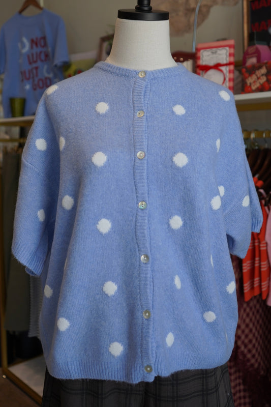 Lolly Polka Dot Short Sleeve Cardigan