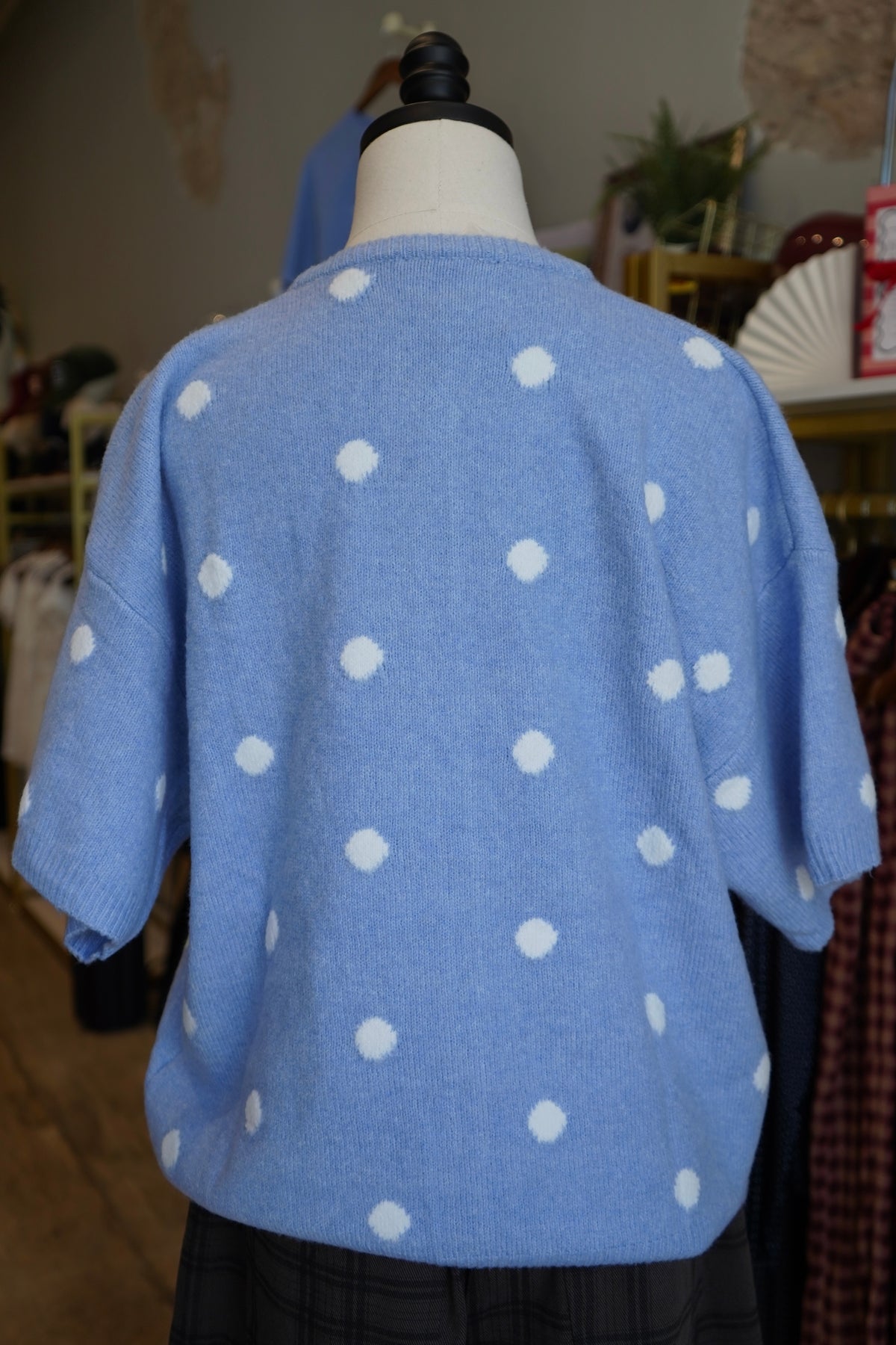 Lolly Polka Dot Short Sleeve Cardigan