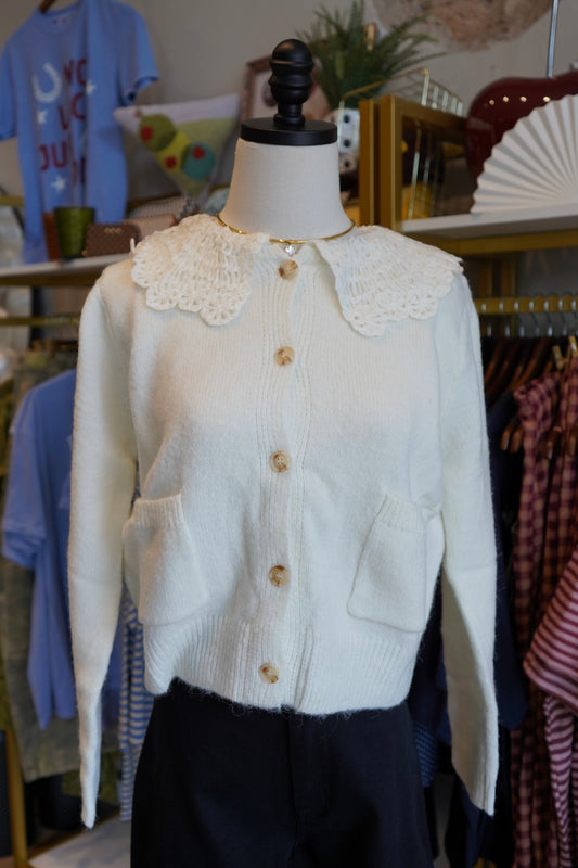 Nora Lace Collar Cardigan