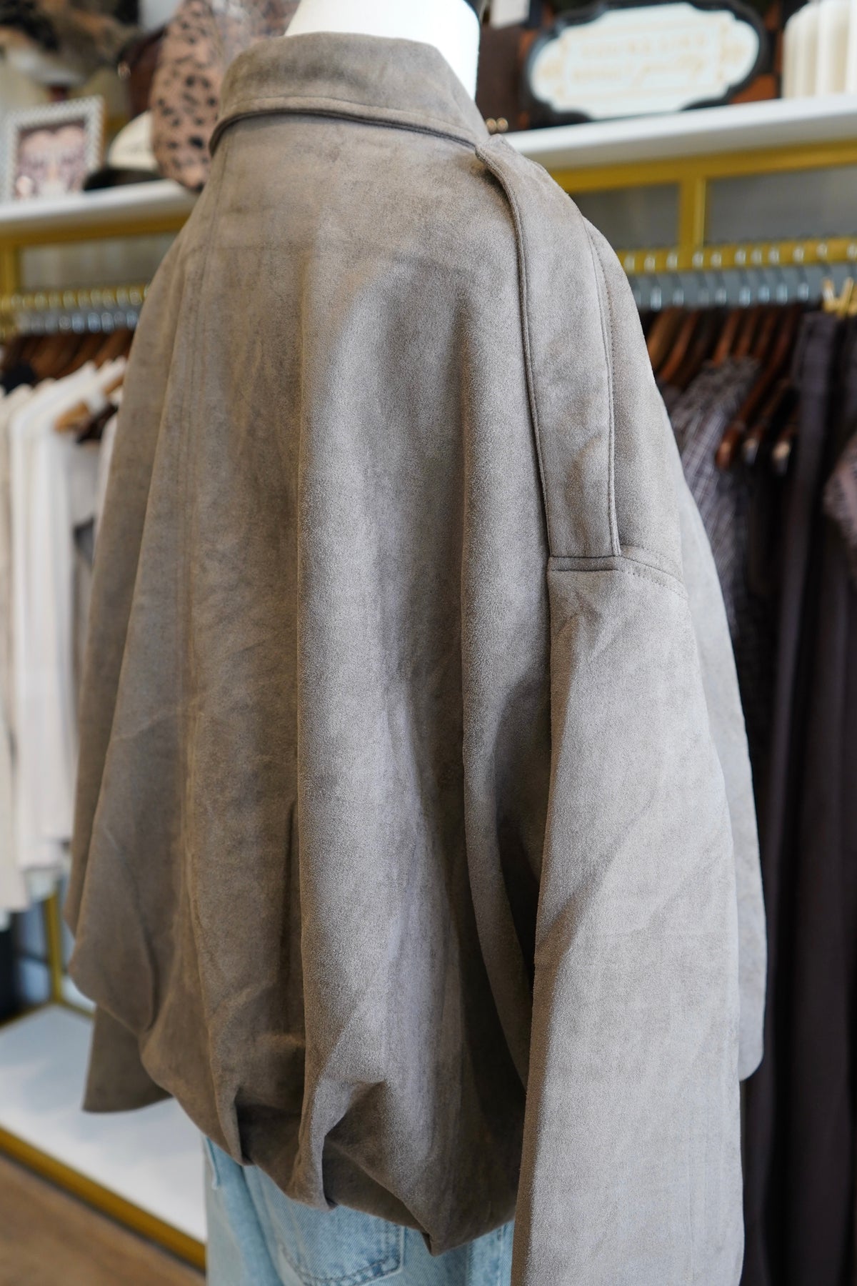 Devin Mojave Suede Finish Zip-Front Jacket