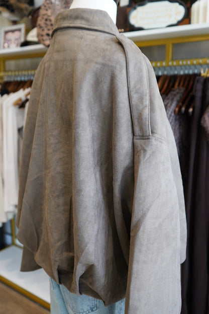 Devin Mojave Suede Finish Zip-Front Jacket