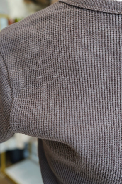 Kadi Waffle-Knit Short-Sleeve Tee