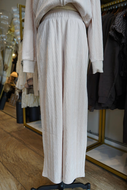 Tay Groove-Track Textured Lounge Pants