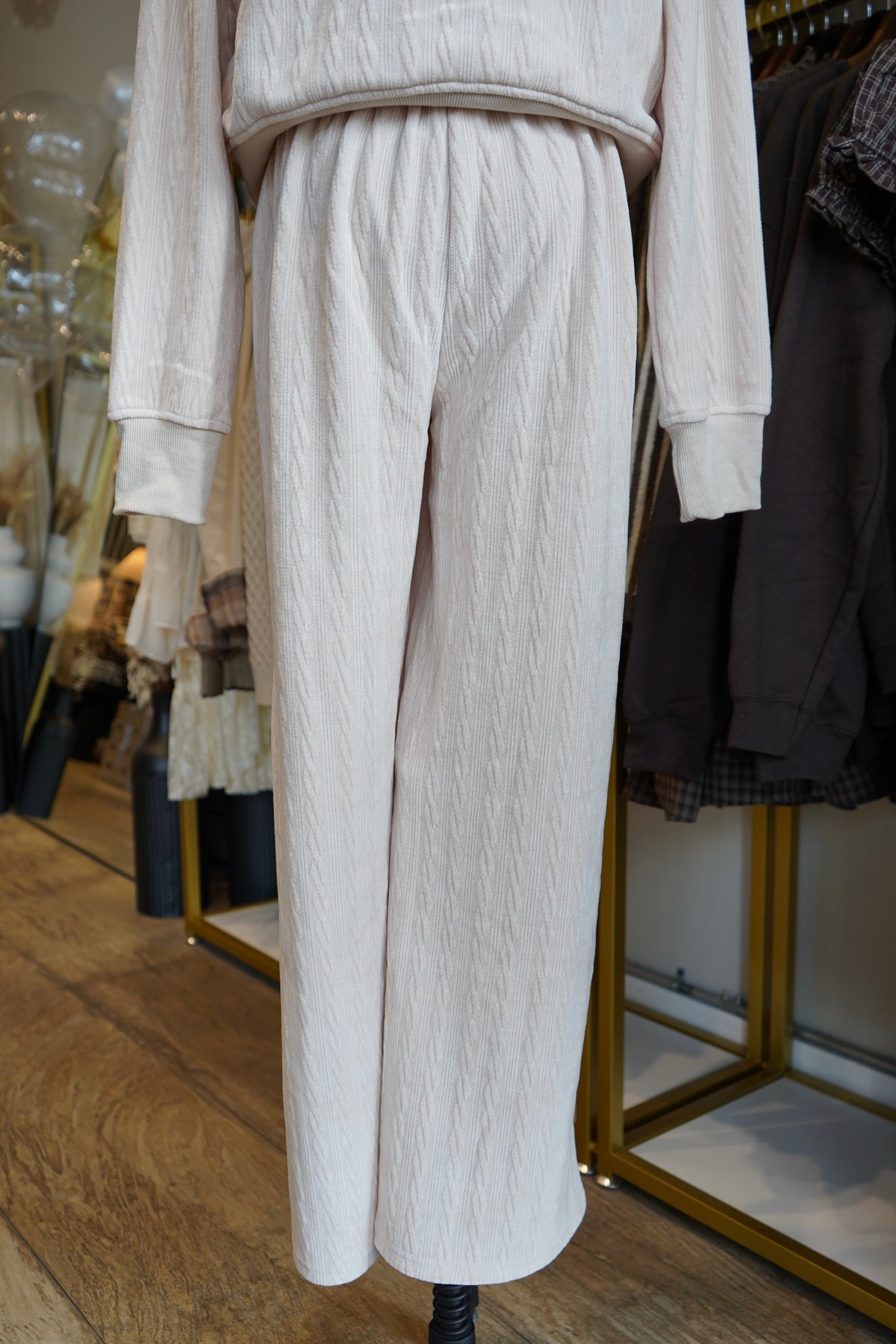 Tay Groove-Track Textured Lounge Pants