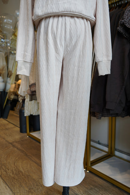 Tay Groove-Track Textured Lounge Pants