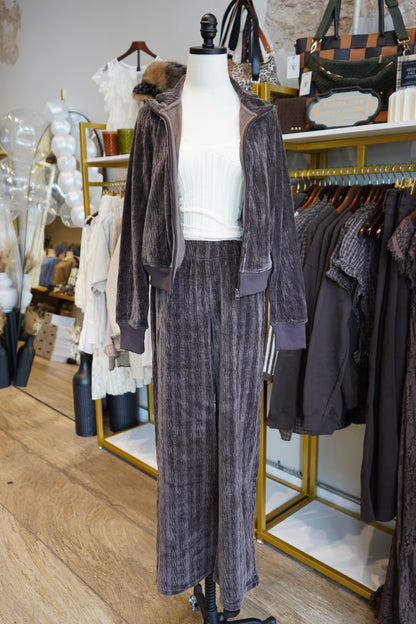 Tay Groove-Track Textured Lounge Pants
