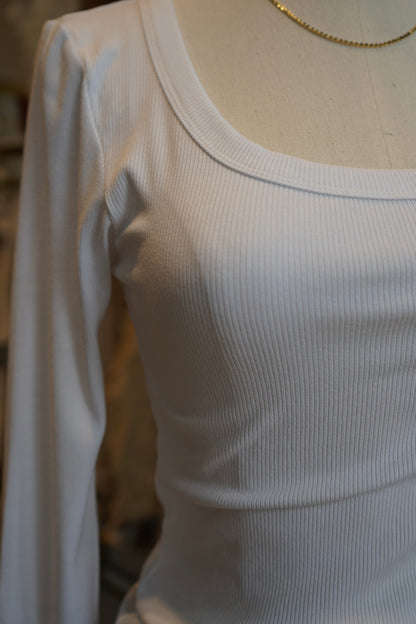 Waverly Micro-Ribbed Long Sleeve Top