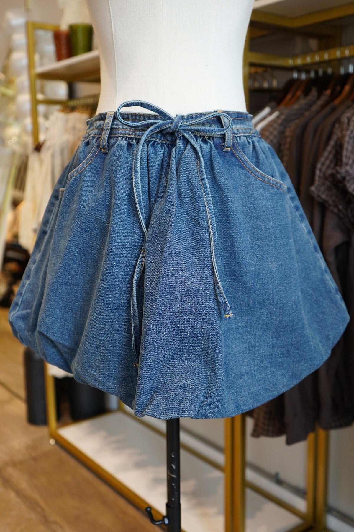 Sutton Denim Bubble Skirt