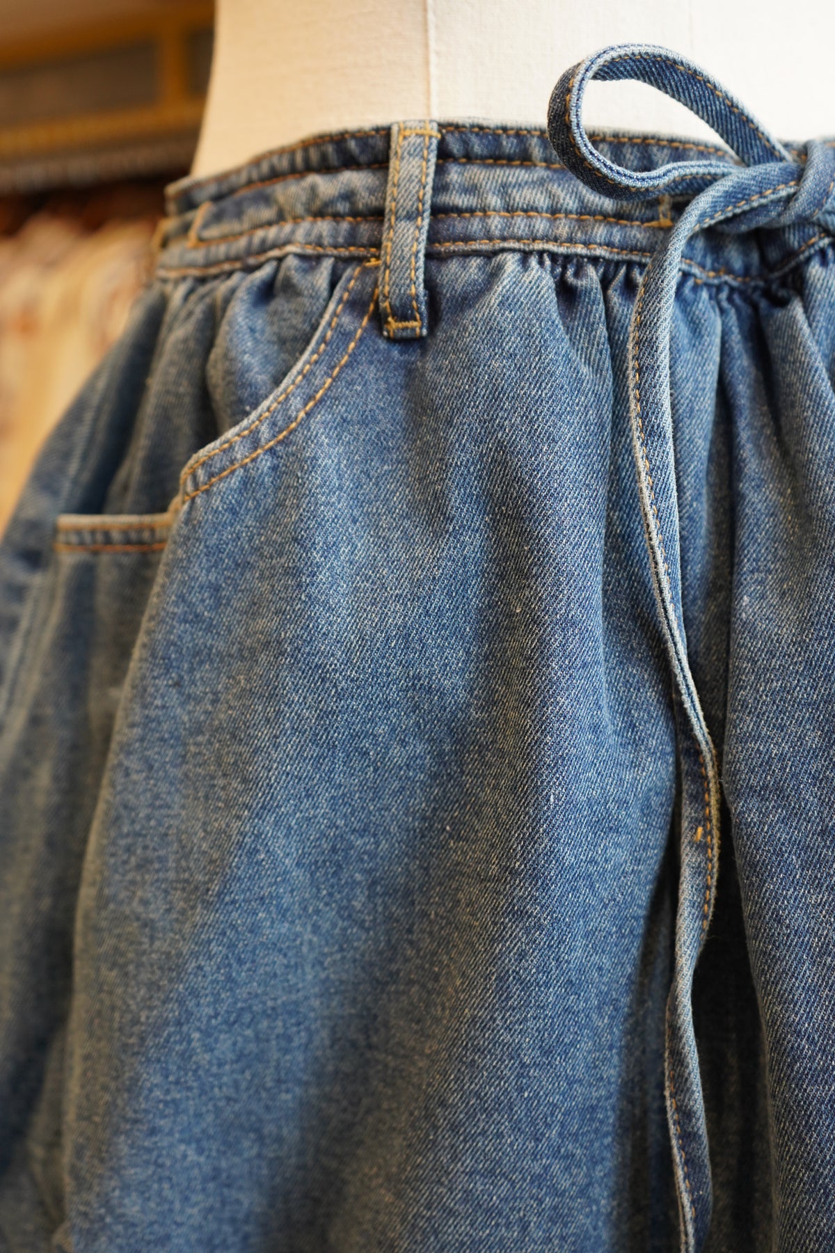 Sutton Denim Bubble Skirt
