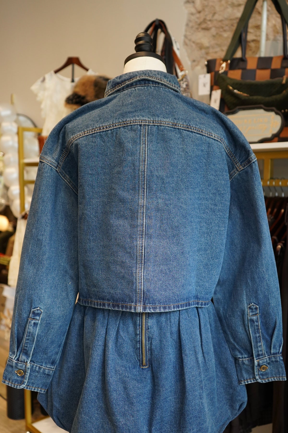 Sutton Cropped Denim Jacket