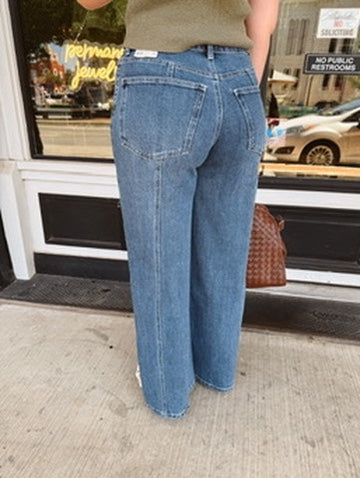 Gigi Straight Wide Leg Jean