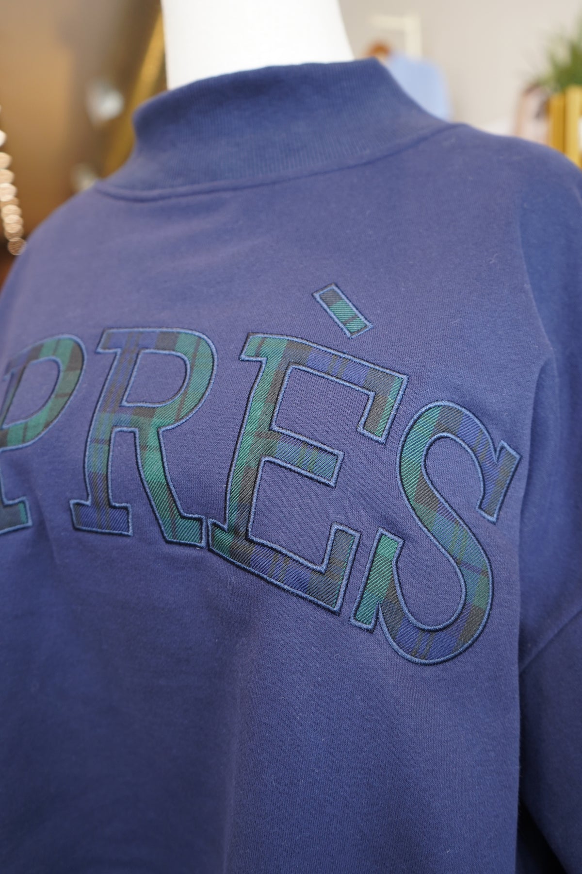 Après Oversized Mock Neck Sweatshirt