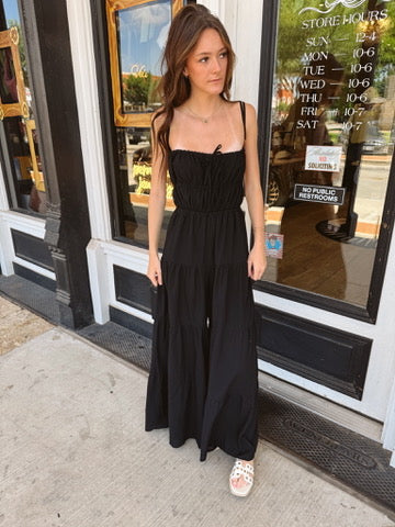 Fran Gauze Backless Jumpsuit