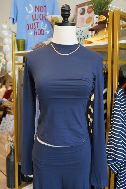 Piper Soft Knit Jersey Long Sleeve Tee