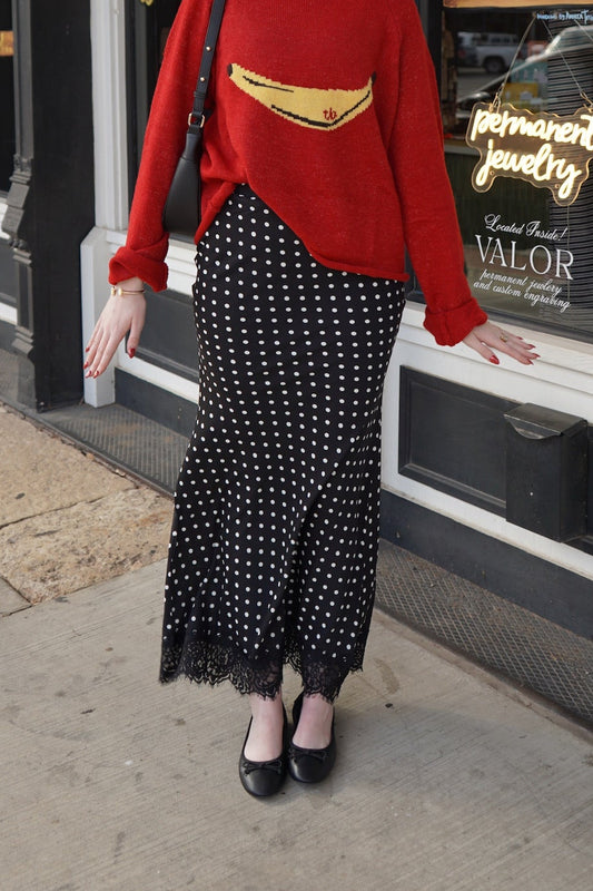 Lennon Polka Dot Maxi Skirt