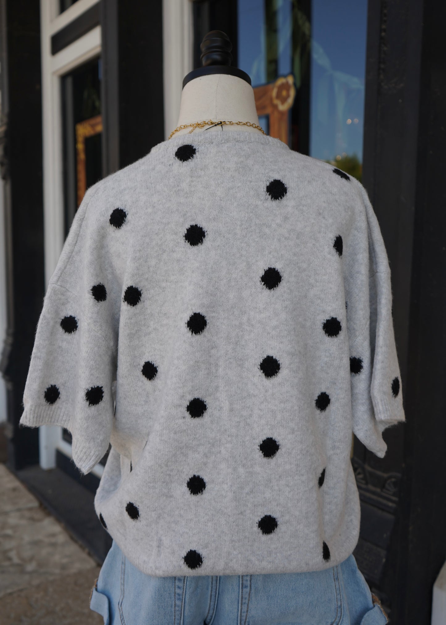 Lolly Polka Dot Short Sleeve Cardigan