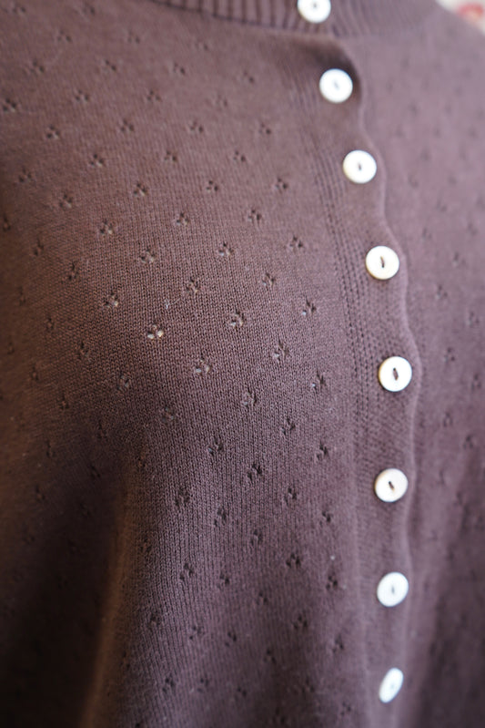 Charlotte Pointelle Cardigan