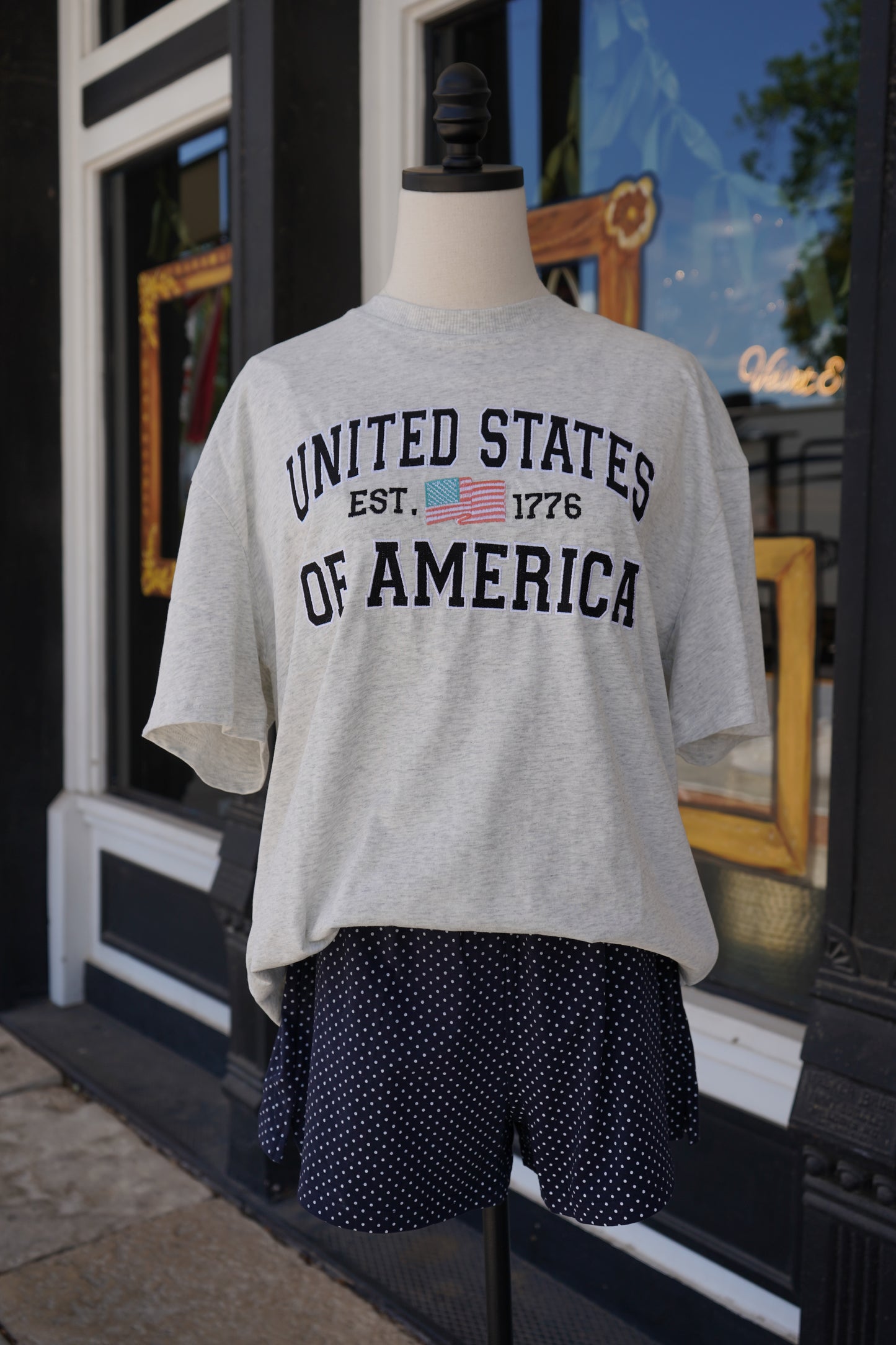United States of America Embroidered Tee