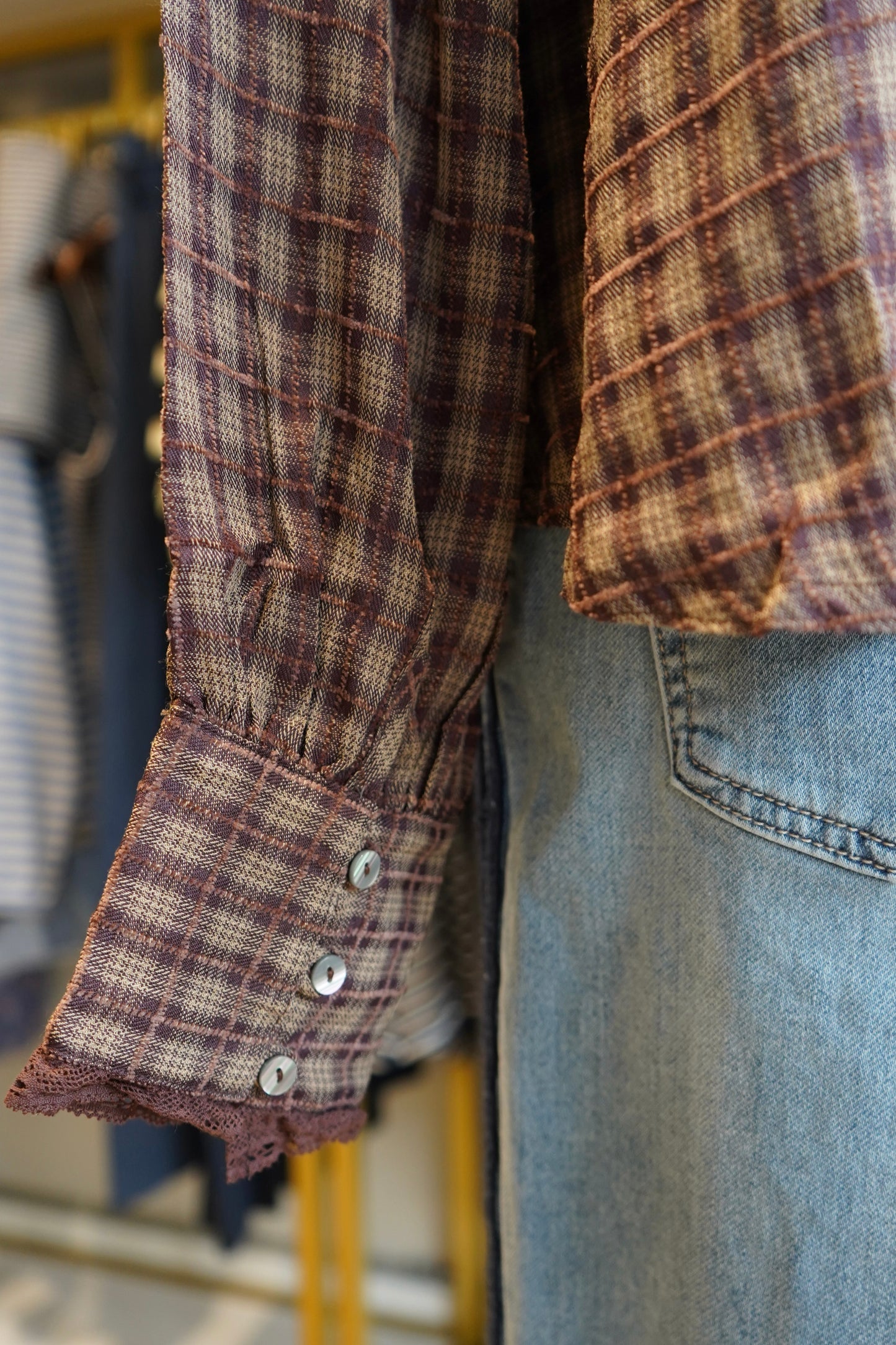 Alexis Plaid Blouse
