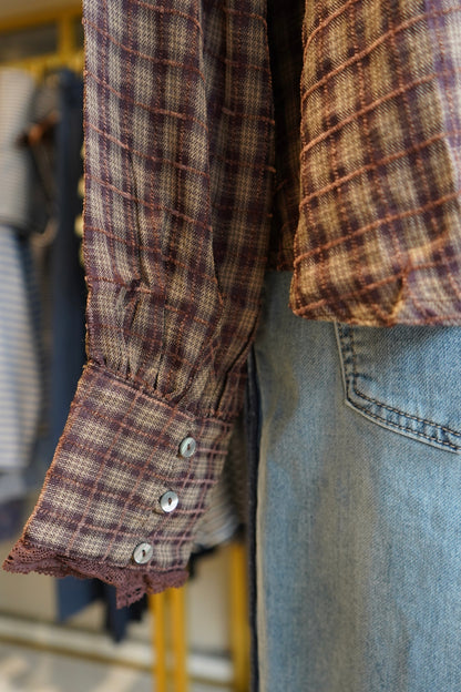 Alexis Plaid Blouse